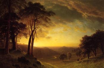Albert Bierstadt : Sacramento River Valley